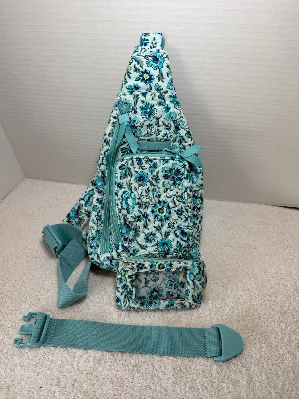 Vera Bradley Cloud Vine Crossbody Mini Sling Bag & Wallet Set - VB